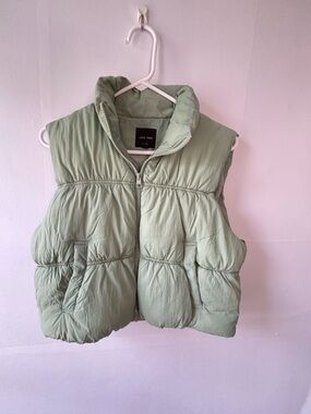 Love Tree Kids Youth Large (10/12) Sage Green Puffer Vest GorpcoreKids
